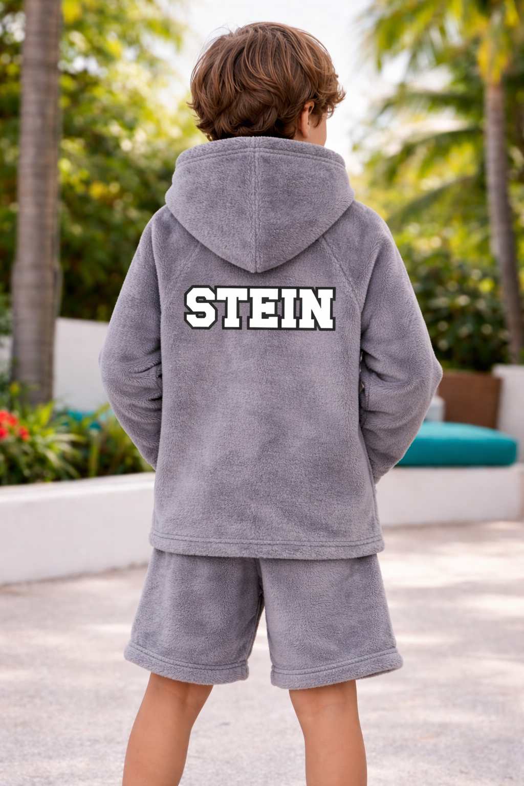Personalized Kids Plush Fleece Hoodie – Cozy Custom Name Pullover