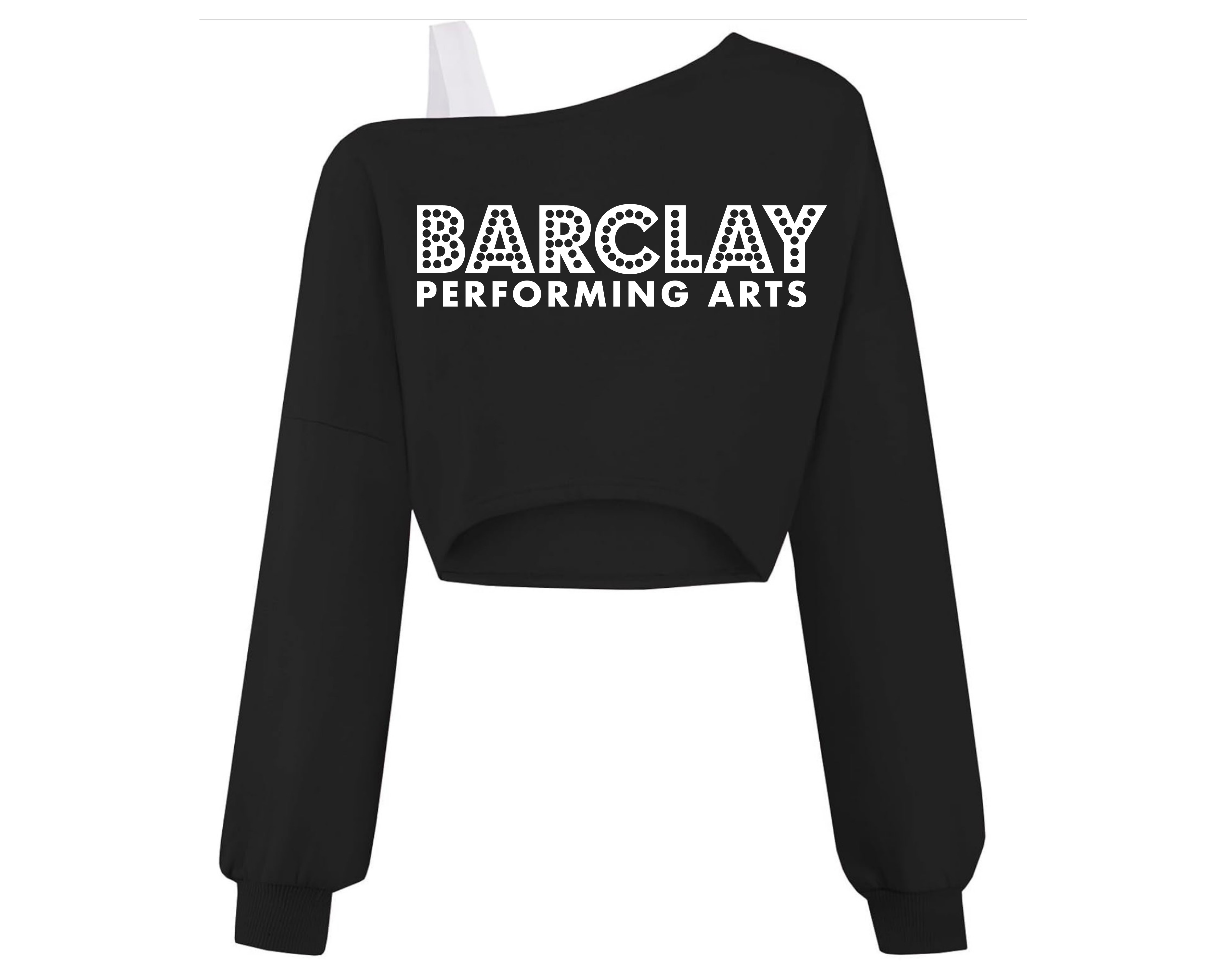 BARCLAY Off the Shoulder Cropped Long Sleeve w/Strap