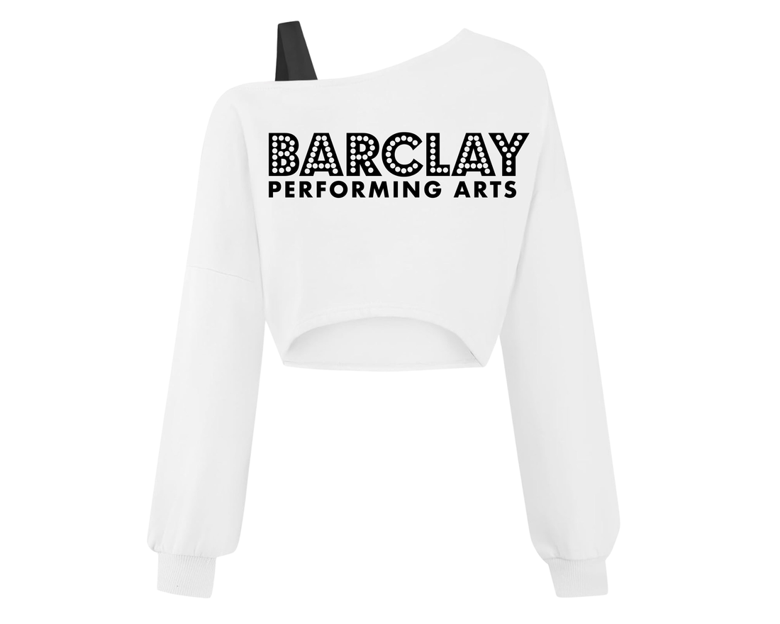 BARCLAY Off the Shoulder Cropped Long Sleeve w/Strap