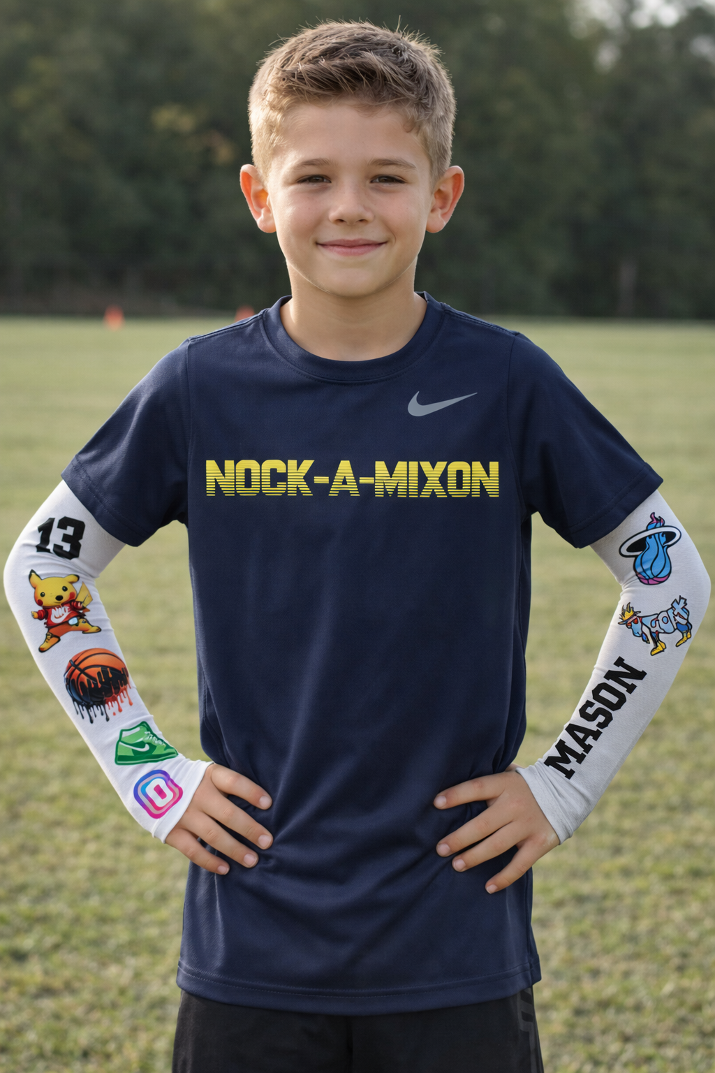 Custom Icon Arm Band | Personalized Athletic Sleeve - Charity