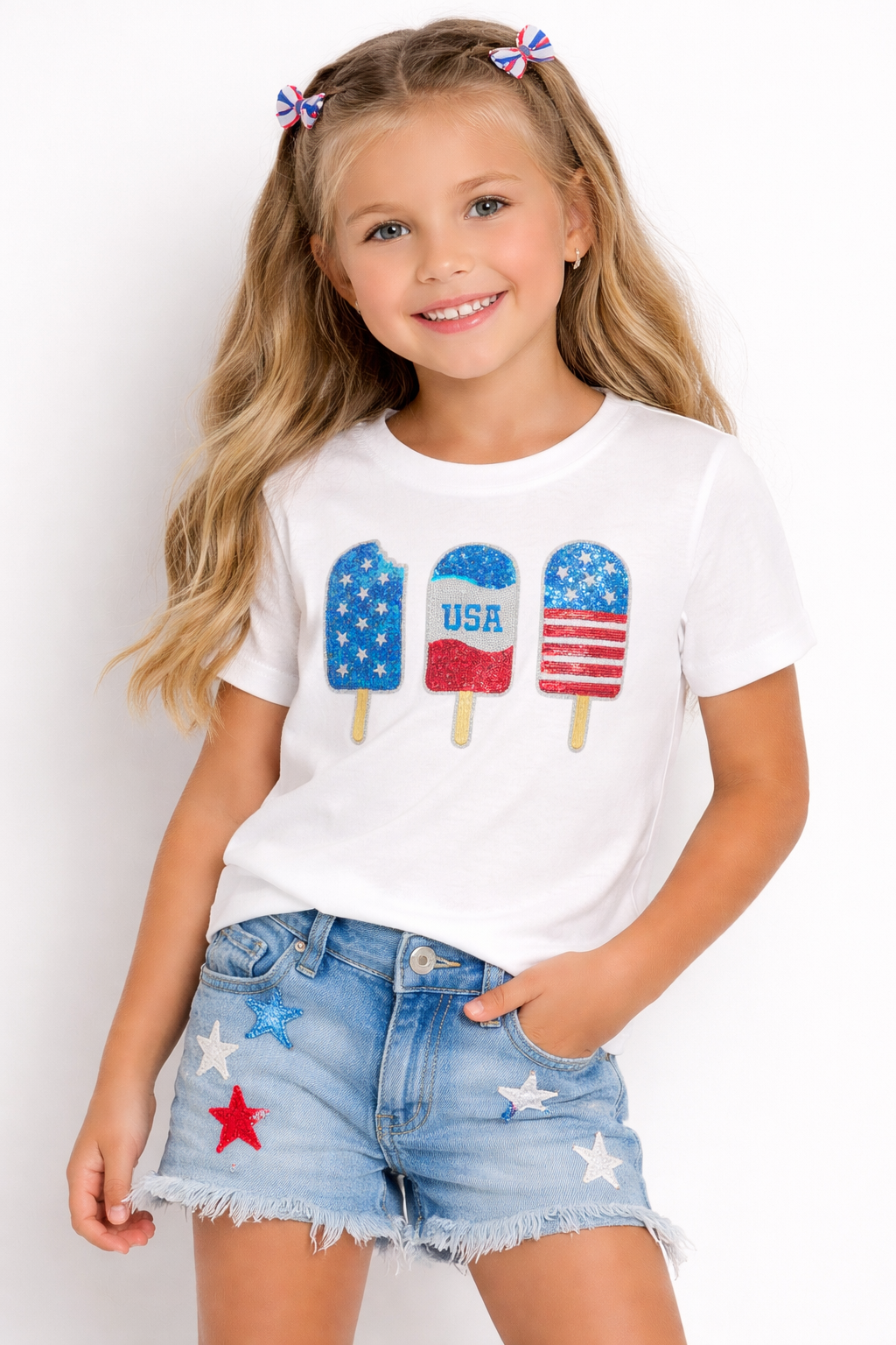Sequin American Popsicle T-Shirt
