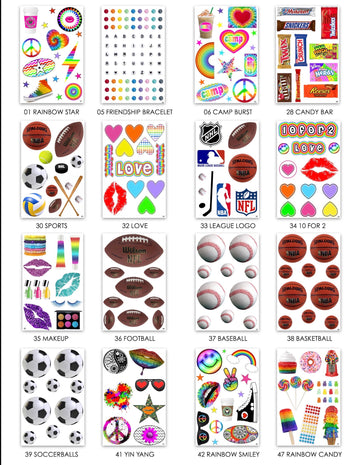 Namedrops 6x9 Cling it Sheets