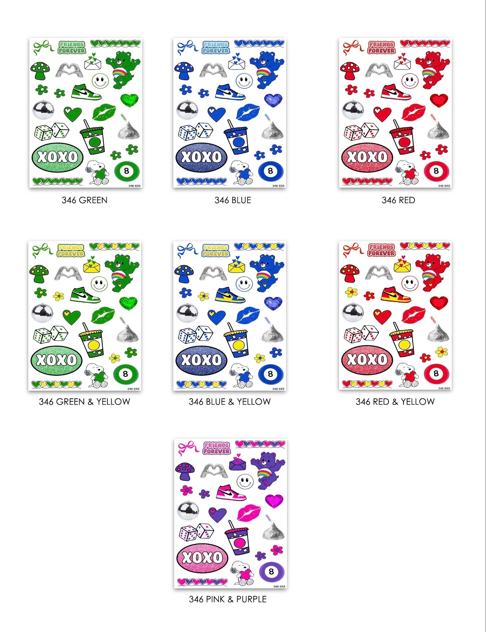 Namedrops 6x9 Cling it Sheets