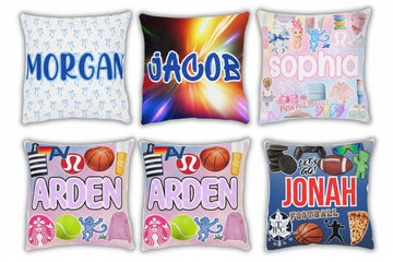 18x18 Name Pillow
