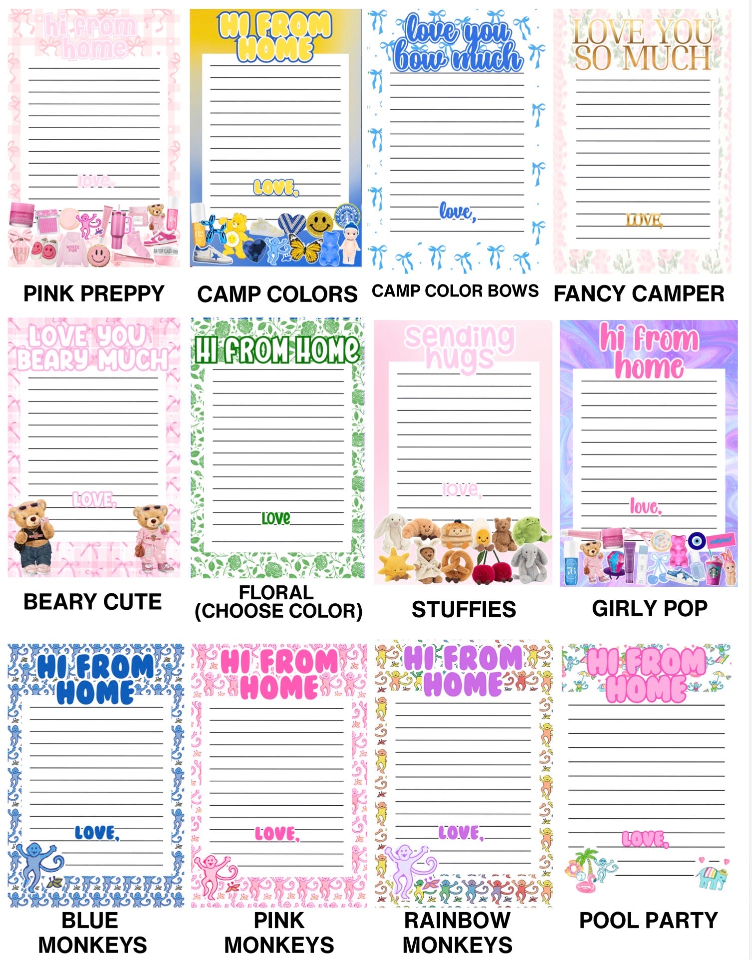 From Home Lined Stationary