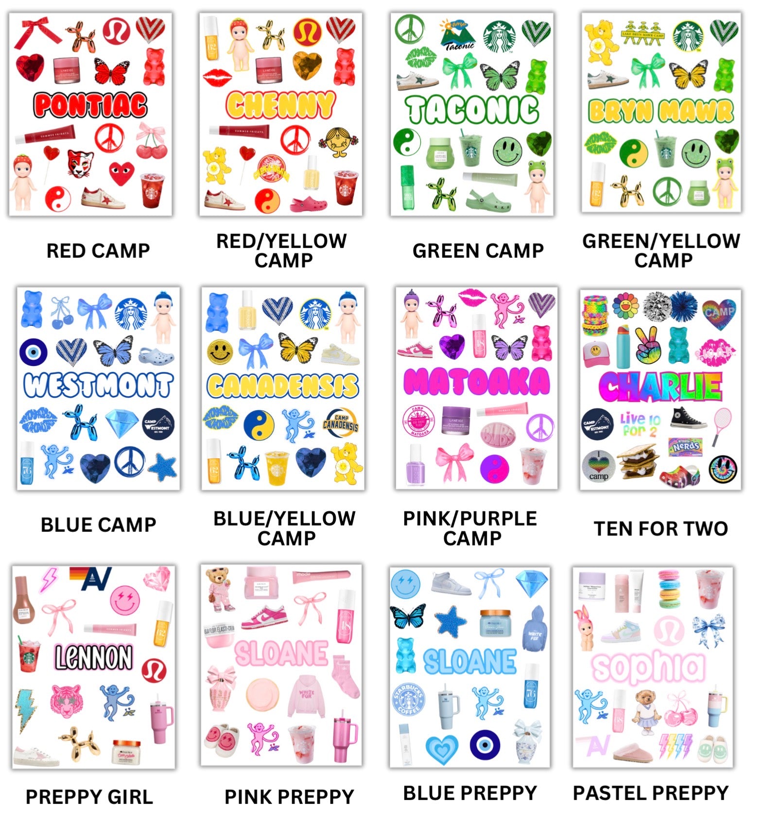 Removable Sticker Sheets