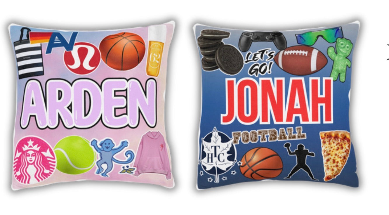 18X18 Name Pillow