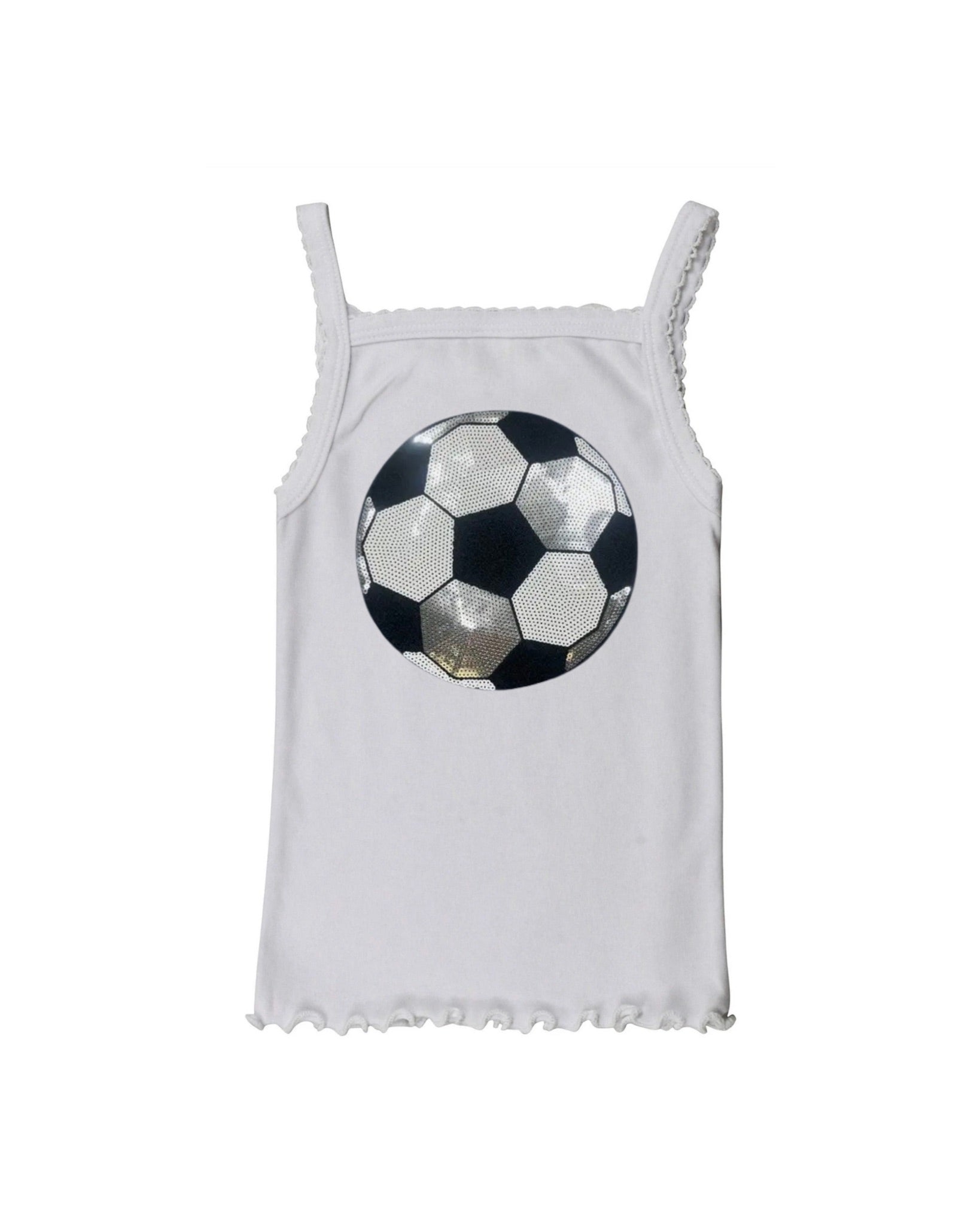 Girls’ Sequin Soccer Tank Top | Sporty Sparkle Cami