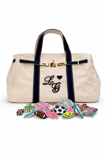 Custom Patch Boatkin Canvas Tote Bag | Personalized Tote Bag | Your Bag Your Way | Felix Rae Designs