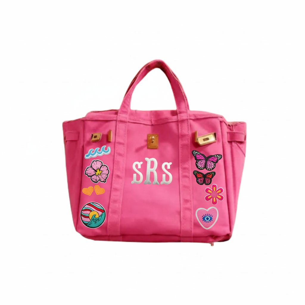 Custom Patch Boatkin Canvas Tote Bag | Personalized Tote Bag | Your Bag Your Way | Felix Rae Designs